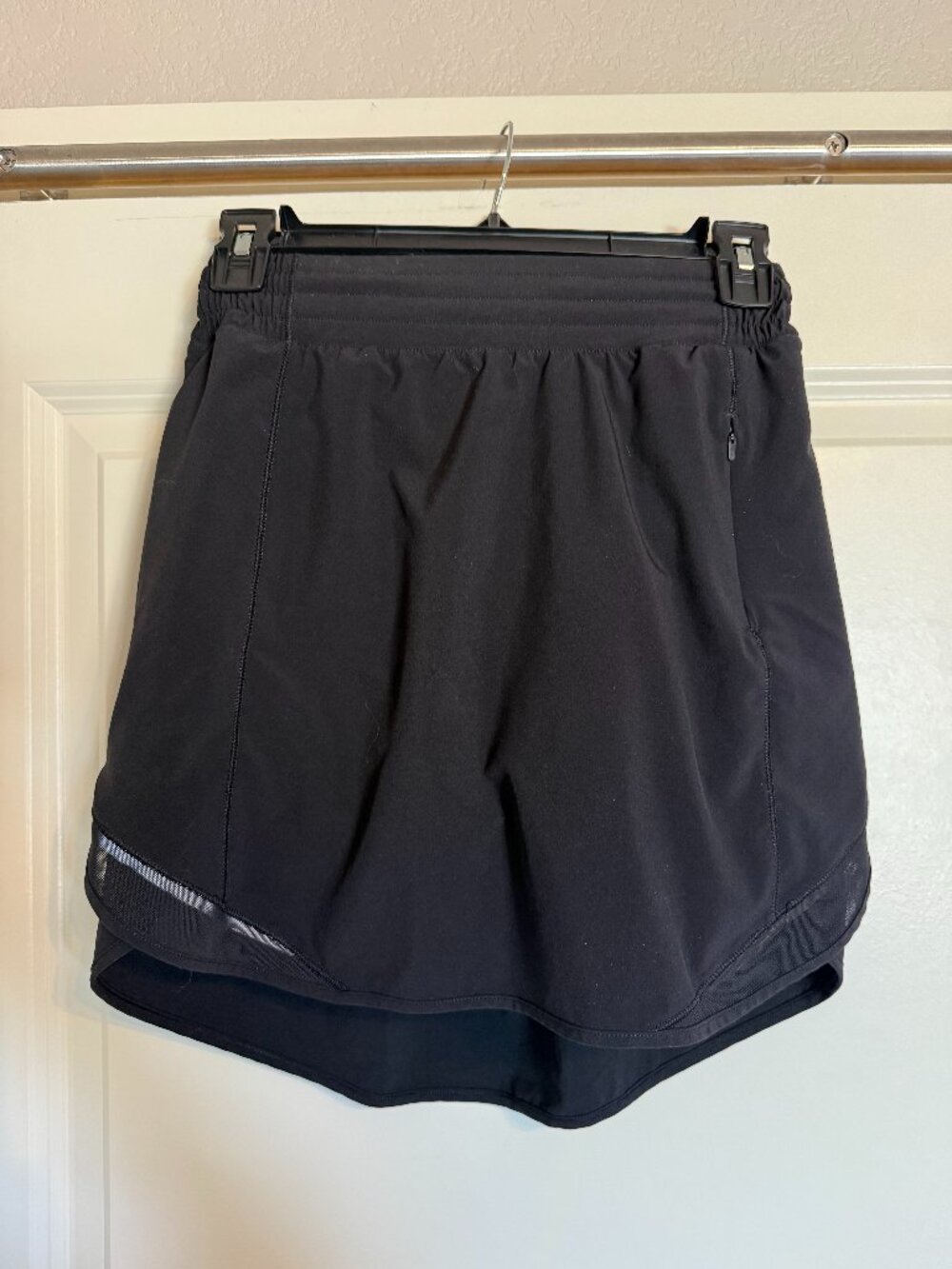 Lululemon Run Pace Setter Skirt Black Athletic Skort - Size 4